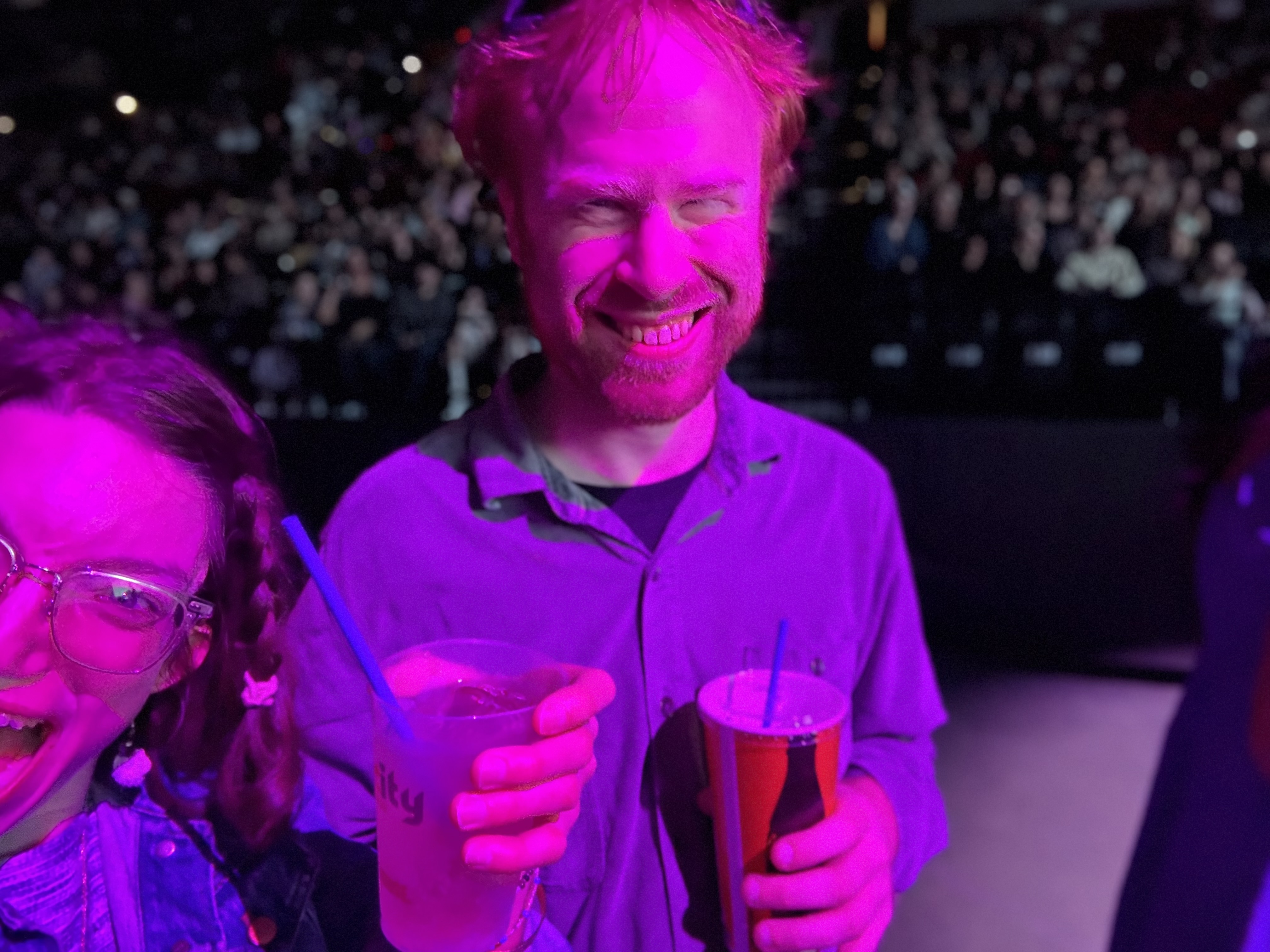 Fi and Jeff in concert light